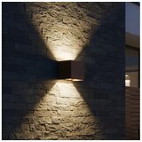 Ideal Lux - LED spoljašnje zidno svetlo ATOM LED/12W/230V IP54 braon | Eponuda.com