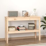 vidaXL Konzolna mizica 110x40x75 cm trdna borovina Cene