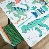Kinder Home Ginger Home dječji stol sa stolicama za crtanje, igru i hranjenje, drveni, dinosaur | shoptok.hr