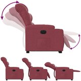  Električni naslonjač na podizanje od tkanine boja vina | Eponuda.com