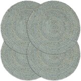 vidaXL podmetači 4 kom obični/maslinasti 38 cm okrugli od jute cijene
