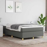 Krevet box spring s madracem tamnosivi 120 x 190 cm tkanina | Eponuda.com