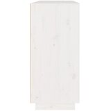  Komoda bijela 110 x 34 x 75 cm od masivne borovine | shoptok.hr