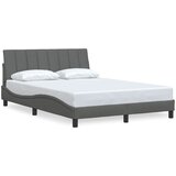 Maison Chic Posteljni okvir - Dvoposteljna postelja - Zakonska postelja brez vzmetnice temno siv 140x190 cm blago-J12918, (21775866) | Shoptok.si