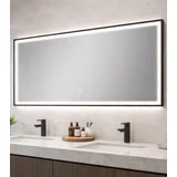 Ogledalo LED 120x60cm 8W 4000K alu okvir crni SPB-126080