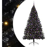  Umjetno predsvijetljeno božićno drvce Crna 240 cm PVC | shoptok.hr