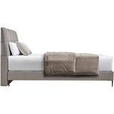 MID.YOU POSTELJA BOXSPRING 180 cm x 200 cm , tekstil, leseni material siva | Shoptok.si