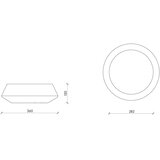 noo.ma Keramička ukrasna posuda ø 36 cm Tuga – | shoptok.hr