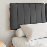  Krevetni okvir s tapiciranim uzglavljem Tamno siva 140 x 190 cm | shoptok.hr