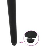  Noge za klub stolić konusnog oblika 4 kom crne 42-43 cm čelik | shoptok.hr