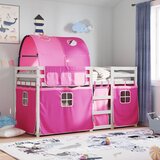  The living store pograd z zavesami roza 90x200 cm trdna borovina - pograd, (21488837) | Shoptok.si