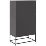  Visoka komoda crna 68,5 x 38,5 x 123,5 cm čelična | shoptok.hr