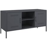 Furnova TV omarica antracitna 100,5x39x50,5 cm jeklo, (21922787) | Shoptok.si