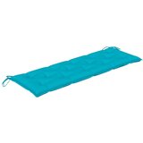  Jastuk za vrtnu klupu tirkizni 150 x 50 x 7 cm tkanina Oxford | shoptok.hr