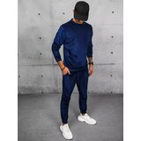 DStreet Men's dark blue velour tracksuit Cijene
