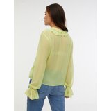Orsay Light Green Women's Ruffle Blouse - Women | shoptok.hr