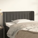  Uzglavlje s ušima tamnosivo 103x16x78/88 cm baršunasto | Eponuda.com