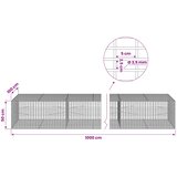  Gabion s žicom debljine 3,5 mm i mrežom 5x2,5 cm 1000x100x50 cm | shoptok.hr