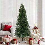  Umjetno božićno drvce s stalakom Zelena 180 cm PVC, PE i čelik | shoptok.hr