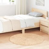 vidaXL Košata preproga bež 100x100 cm poliester Cene