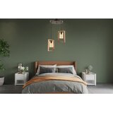 Opviq Rectangle Double G Glass NaturalVintage Chandelier Cene