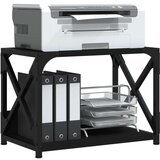  Stalak za pisač 2 razine crni 44x26x31 5 cm konstruirano drvo | shoptok.hr