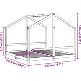  Okvir za dječji krevet bijeli 2 x (90x200) cm masivna borovina | Eponuda.com