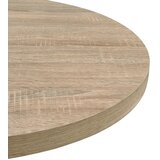  Okrugli stol za bistro od MDF-a i čelika 60 x 75 cm boja hrasta | shoptok.hr