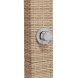 vidaXL Zunanji tuš bež 50x55x224 cm poli ratan in akacijev les | Shoptok.si