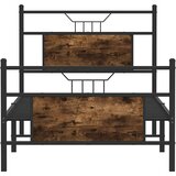  Okvir kreveta bez madraca dimljena boja hrasta 90x200 cm drveni | shoptok.hr