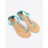 Shelvt Blue sandals with gold decoration | shoptok.hr