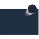  Plavajoča PE solarna folija za bazen 600x400 cm črna in modra, (20991199) | Shoptok.si