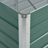  Vrtna sadilica od pocinčanog čelika 320 x 80 x 77 cm zelena | Eponuda.com