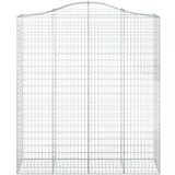  Obokane gabion košare 3 kosi 200x50x220/240 cm pocinkano železo | Shoptok.si