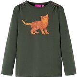 vidaXL Dječja majica dugih rukava kaki 92 | shoptok.hr