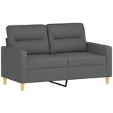  The Living Store Dvosed temno siv 120 cm blago - Kavč Dvosed, (21449189) | Shoptok.si
