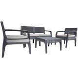 Hanah home Latte Double - Anthracite Anthracite Garden Lounge Set | ePonuda.com