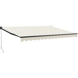 Tenda na uvlačenje krem 4,5 x 3 m od tkanine i aluminija | shoptok.hr
