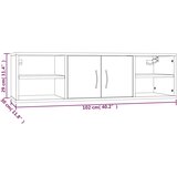  Zidna polica boja hrasta 102x30x29 cm od konstruiranog drva | shoptok.hr