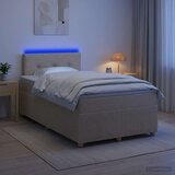  Boxspring krevet s madracem Krem 120 x 190 cm Tkanina | shoptok.hr