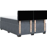  Krevet s oprugama i madracem tamnosivi 160x200 cm baršunasti | shoptok.hr