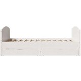 vidaXL Okvir kreveta bez madraca bijeli 120 x 200 cm masivna borovina | shoptok.hr
