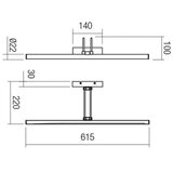  Redo 01-3471 - LED rasveta za slike IKON LED/16,4W/230V 61,5 cm CRI 92 crna | Eponuda.com