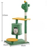  Grebalica za mačke kaktus sa kućicom 55x45x115 cm | Eponuda.com