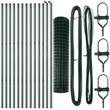 vidaXL Euro Ograda s 13 Stubova 1x25 m Galvanizirana Čelika Zelena Cijene