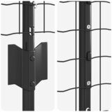 Euro ograda s postom 10 x 1,4 m Čelik premazan PVC-om Siva | shoptok.hr