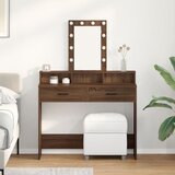 vidaXL rjava hrast inženirski les 100 x 41 x 140 cm ogledalo | Shoptok.si