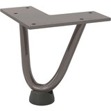  Noge s ukosnicama za stolić za kavu 4 kom. Prirodni čelik 10 cm Puni čelik - Prirodna 10 cm 1 2 rods | shoptok.hr