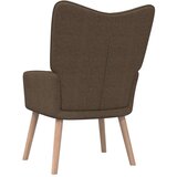  Stol za sproščanje s stolčkom rjavo blago, (20935167) | Shoptok.si