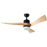  ZEVENTI - LED plafonski ventilator NATURITO LED/18W/230V Wi-Fi Tuya crna/hrast + daljinski upravljač | Eponuda.com